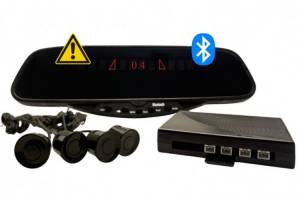 Bluetooth PMP-165 bevielė parkavimo sistema veidrodyje su atstumo jutikliais